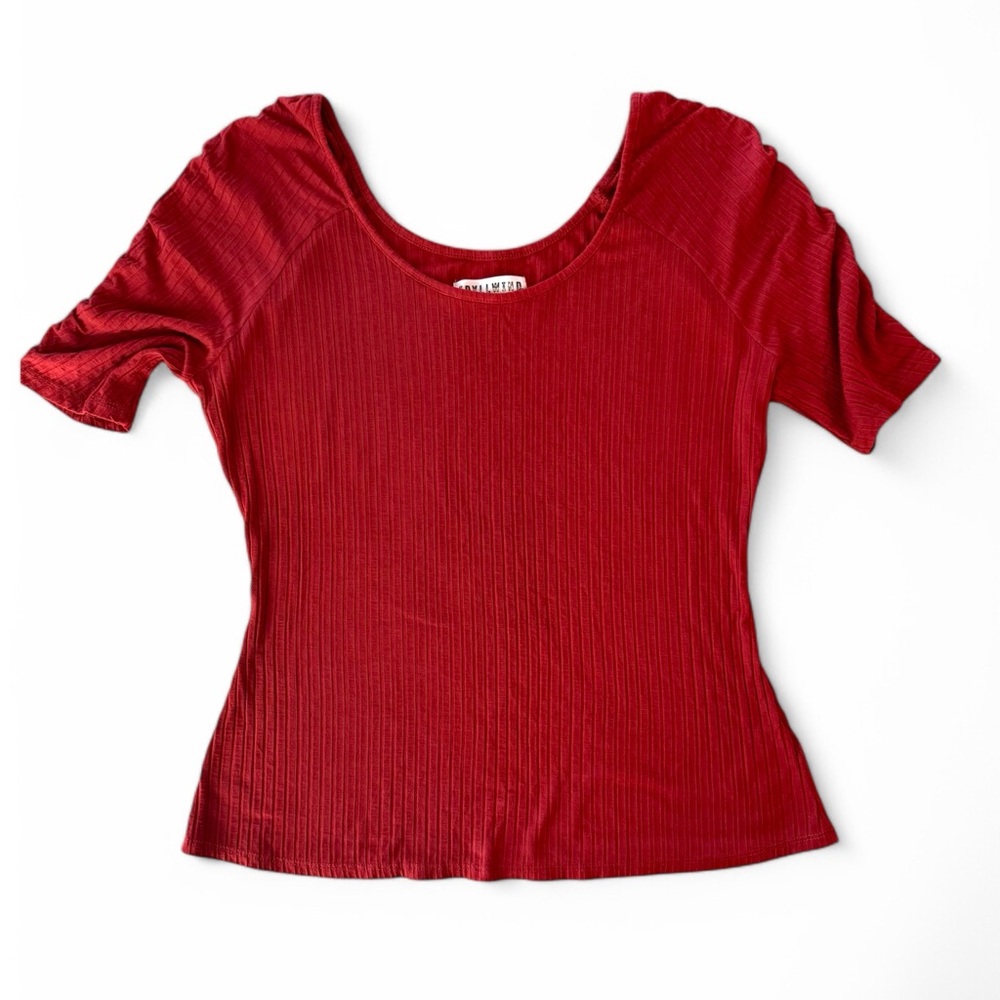 IDYLLWIND by Miranda Lambert Short Sleeve Ribbed Top (Size L)